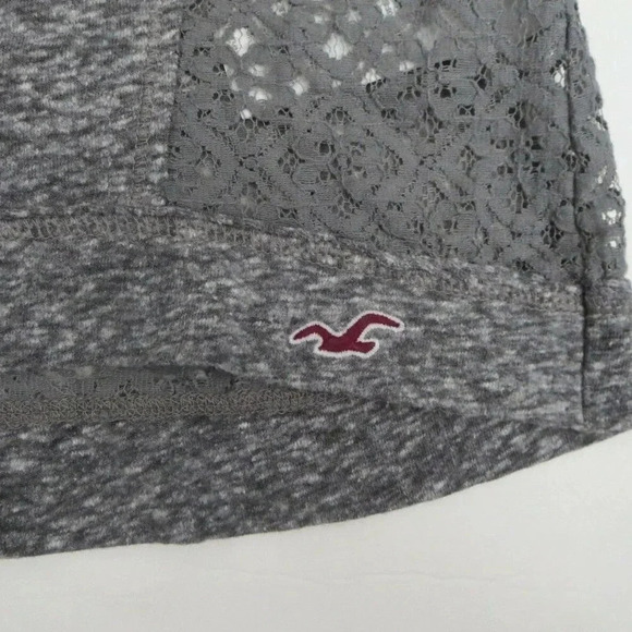 Hollister Marled Rhinestone Embellished Top Small - Picture 6 of 6